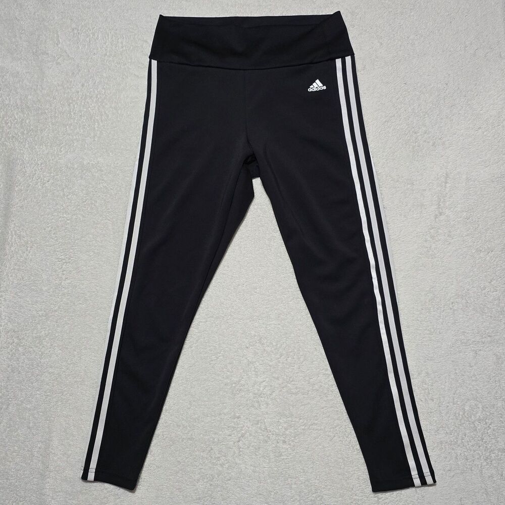 adidas Women's Large Designed to Move High-Rise 3-Stripes 7/8 Sport Leggings